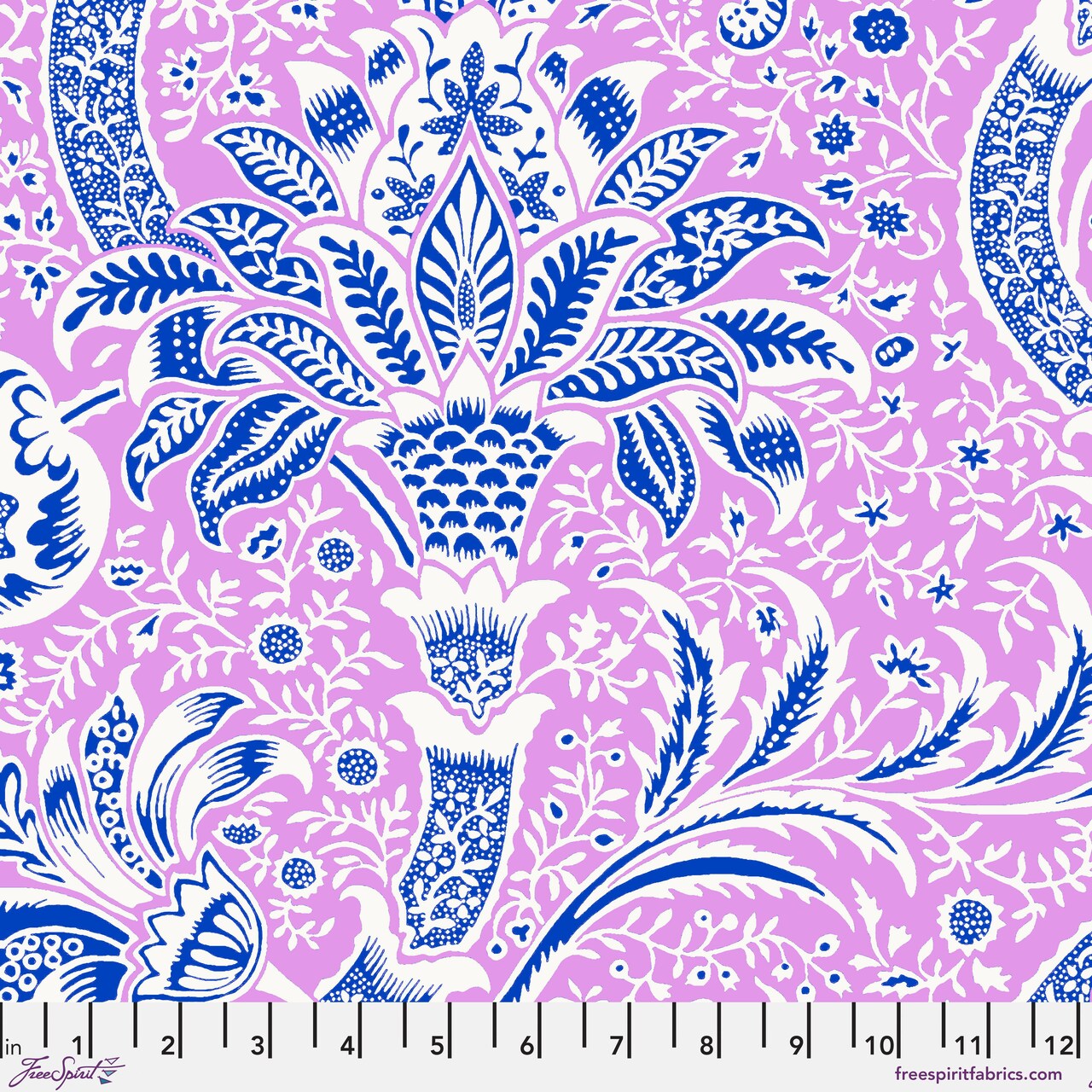 Indian in Pink (pwkw005.pink) | Kaffe x Morris and Co. | The Original Morris & Co | Free Spirit